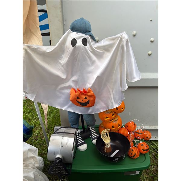 Halloween-Themed Decor Bundle with Ghost and Lights