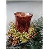Image 4 : Pinecone Garland, Angel Music Box, and Candle Holders