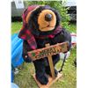 Image 1 : Battery-Operated Singing Christmas Bear Decoration