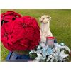 Image 2 : Christmas Decor Lot with Centerpiece and 4-Foot Tree