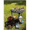 Image 1 : Ceramic Decor With Pinecones and Small Table