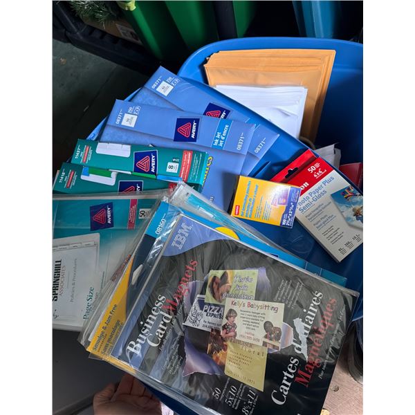 Office Supplies Lot with Laminator, Paper Cutter, and More