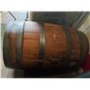 Image 2 : Oak Barrel Chest With Hinged Lid and Handles