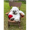 Image 1 : Wooden Rocking Chair with Ornate Backrest Design