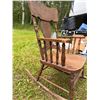 Image 4 : Wooden Rocking Chair with Ornate Backrest Design