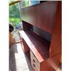 Image 1 : Wood Office Desk with Shelves and File Draws