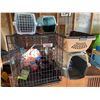 Image 1 : Pet Carriers, Kennel and Supplies Lot