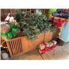 Image 3 : Christmas Garland, Light Boxes, vintage Record Player Stand
