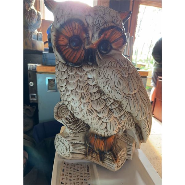 Large Ceramic Owl Figurine