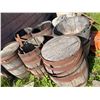 Image 1 : 7 Wooden Barrels with Metal Bands
