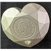 Image 3 : 2025 $50 Fine Silver De Beers Diamond-Shaped Heart Coin with Diamond