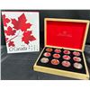 Image 1 : 2013 Royal Canadian Mint Set of 12 .9999 Fine Silver $10 Coins, 34mm