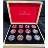 Image 2 : 2013 Royal Canadian Mint Set of 12 .9999 Fine Silver $10 Coins, 34mm