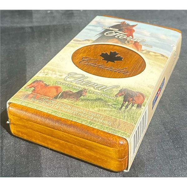 2006 Canada Sable Island Horse $5 Silver Coin & $2 Stamps Set