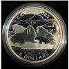 Image 4 : 2005 Canada $5 Silver Walrus Coin & $1 Stamp Set in Box