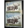 Image 6 : 2004 Canada $5 Majestic Moose Silver Coin & Stamp Set in Wood Case