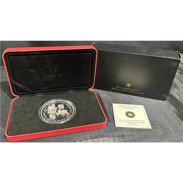 2007 $50 Silver Coin – Queen’s 60th Wedding Anniversary 5oz