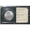 Image 2 : 2001 Silver American Eagle Uncirculated Coin in Littleton Slab