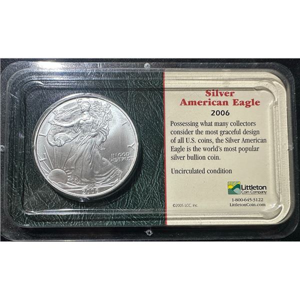 2006 Silver American Eagle 1oz .999 Silver Coin Uncirculated