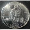 Image 2 : 2006 Canadian $1 Fine Silver Wolf Coin, 15.85g, 1/2 oz