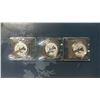 Image 2 : 2011 Royal Canadian Mint $20 Fine Silver Canoe Coin Trio