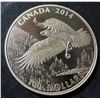 Image 5 : 2014 Royal Canadian Mint $100 Fine Silver Coin Majestic Bald Eagle 32.15g