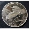 Image 5 : 2014 Royal Canadian Mint $100 Fine Silver Coin Majestic Bald Eagle 32.15g
