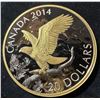 Image 4 : 2014 Canada $20 Fine Silver Perched Bald Eagle Coin w/Box & COA