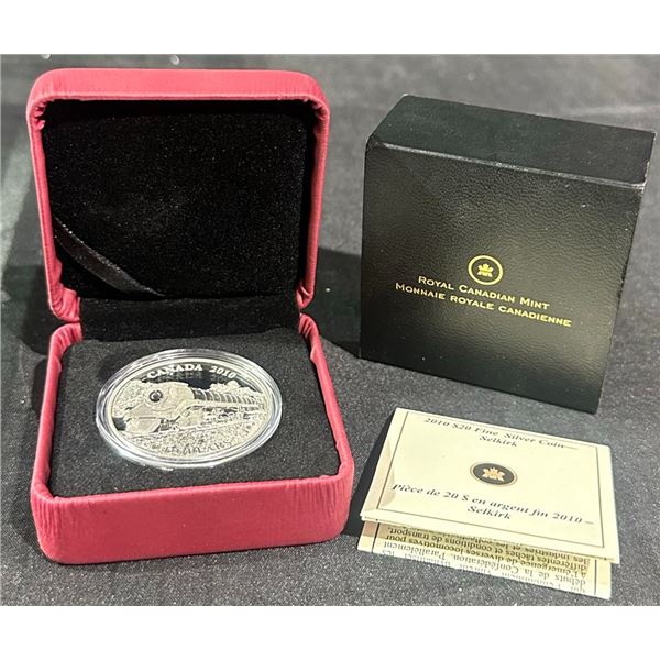 2010 Canada $20 Fine Silver Coin – Selkirk Locomotive