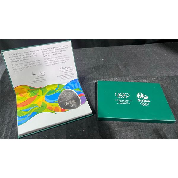 Rio 2016 Olympic Participation Medal in Case with COA
