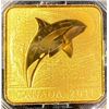 Image 2 : 2011 Royal Canadian Mint $3 Orca Whale Square Gold-Plated Silver Coin