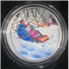 Image 2 : 2016 $10 Royal Canadian Mint 99.99% Silver Coin "Winter Fun"