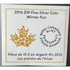Image 4 : 2016 $10 Royal Canadian Mint 99.99% Silver Coin "Winter Fun"