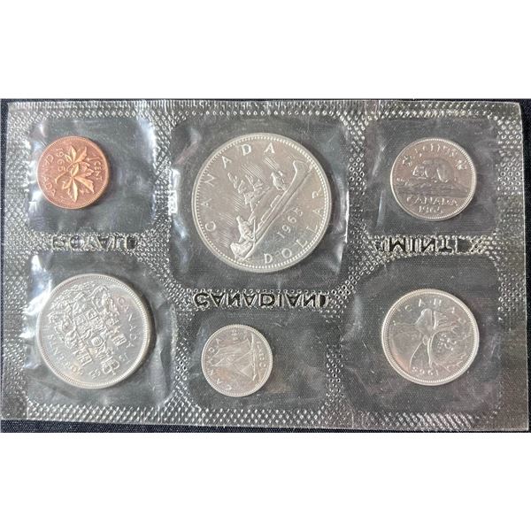 1965 Canada Uncirculated Coin Set, 80% Silver