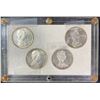 Image 1 : 1965 Canadian Silver Dollar Coin Set, 4 Types in Display Case