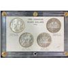 Image 2 : 1965 Canadian Silver Dollar Coin Set, 4 Types in Display Case