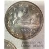 Image 6 : 1965 Canadian Silver Dollar Coin Set, 4 Types in Display Case