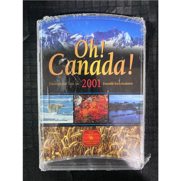2001 Oh! Canada! Uncirculated Coin Set in Sealed Package