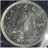 Image 3 : 1948 Canada 10 Cent Coin ICCS MS-62 Certified