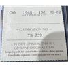 Image 4 : 1948 Canada 10 Cent Coin ICCS MS-62 Certified