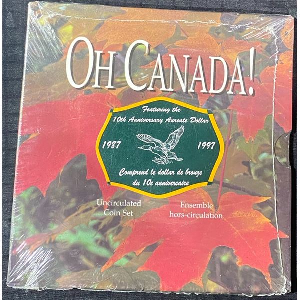 1997 Oh Canada! 10th Anniversary Loon Dollar Uncirculated Coin Set