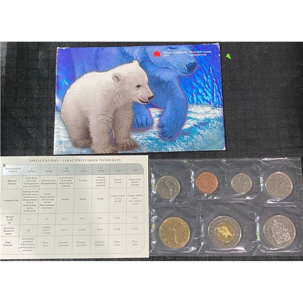 2000 Canada Polar Bear Specimen Coin Set with COA