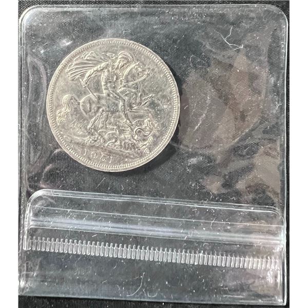 1951 Great Britain King George VI Silver Crown Coin