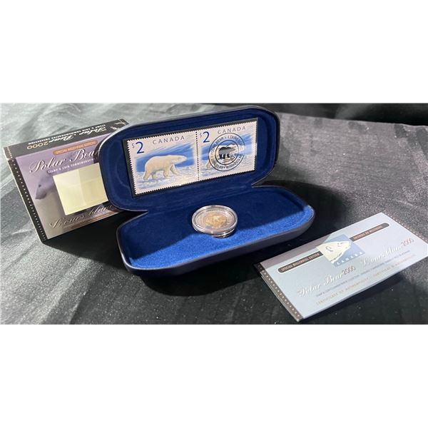 Canada Post Polar Bear 2000 Stamp & Coin Set