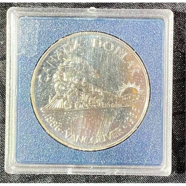 1986 Vancouver Commemorative Canada Dollar Coin, 50% Silver