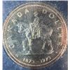 Image 2 : Canada 1873-1973 RCMP Centennial Silver Dollar 50% Silver