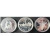 Image 1 : (3) 50% Silver Canadian Dollar Coins: 1982, 1984, 1988