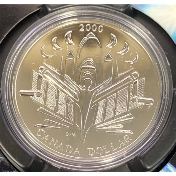 2000 Canada Voyage Of Discovery Proof Dollar Coin In Case