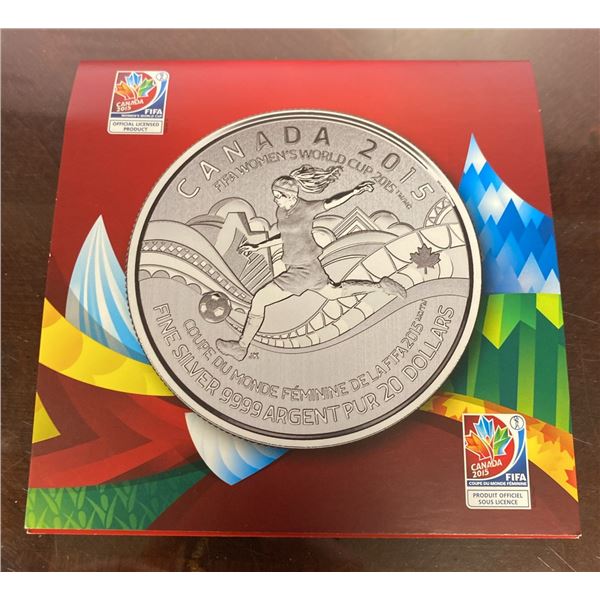 2015 FIFA Women's World Cup Canada $20 Fine Silver Coin