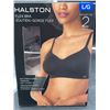 Image 2 : Halston Flex Bra 2-Pack Size L/G Black